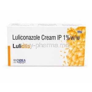 Lulidila, Luliconazole cream 1% 50g, Box front view