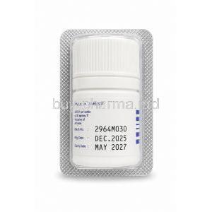 Nikoran 5, Nicorandil 5 mg, 20 tablets,Torrent Pharmaceuticals Ltd, Bottle package view