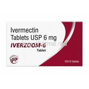 Iverzoom, Ivermectin 6mg, Box front view