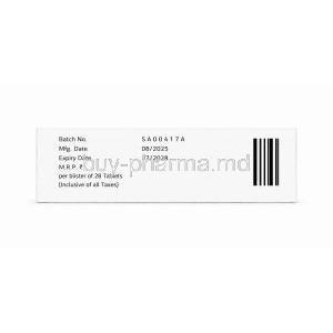 Progynova, Estradiol Valerate 1 mg, Box side view