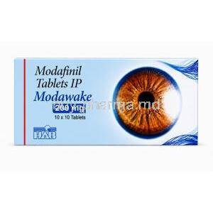 Modawake, Modafinil 200mg, Box packaging