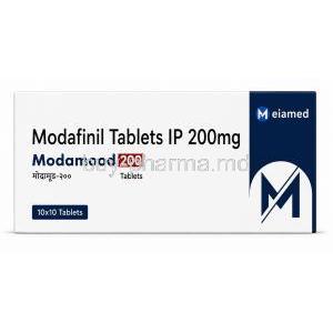 Modamood 200, Modafinil 200mg, Outer box