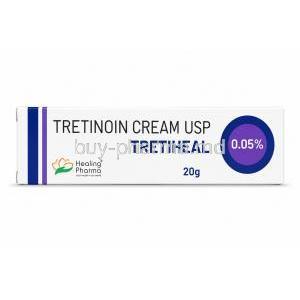 Tretiheal, Tretinoin 0.05%, Cream 20g, Packaging front