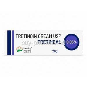 Tretiheal, Tretinoin 0.05%, Cream 20g, Outer box