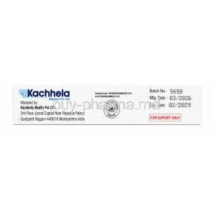 MuproQueen cream, Mupirocin 2%, Cream 22 g, Kachhela Medex Pvt., Ltd, Box information, Mfg date, Exp date