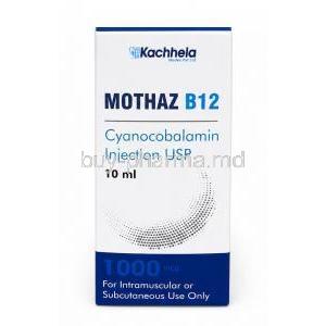 Mothaz B12 Injection, Cyanocobalamin