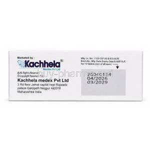 Sorresse, Nystatin 50000 iU, Kachhela Medex, Box information, Mfg date, Exp date