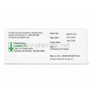 Prasudoc 10, Prasugrel 10 mg, Manufacturing information