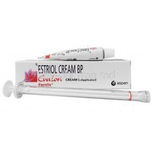 Evalon Cream, Estriol 1mg 15g  box and tube