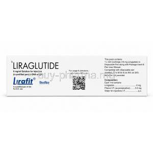 Lirafit Prefilled Pen Injection, Liraglutide 6mg/ mL, Pre-filled pen Injection 3 ｍL, Glenmark Pharmaceuticals, Product Information