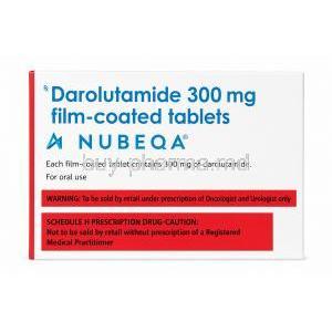 Nubeqa, Darolutamide 300 mg, Bayer, Box information, Warning