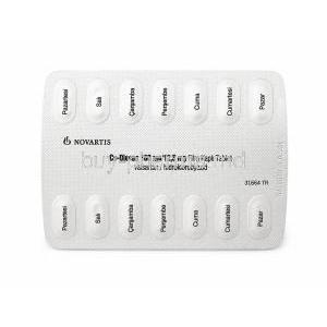 Co-Diovan, Valsartan 160mg / Hydrochlorothiazide 12.5mg, Tablet Strip back View