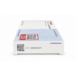 Co-Diovan, Valsartan 160mg/ Hydrochlorothiazide 12.5mg,Novartis Box side view information, QR code