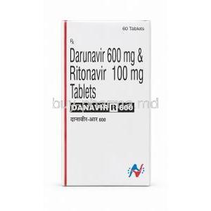 Danavir R 600, Darunavir 600mg/ Ritonavir 100mg, Box front view