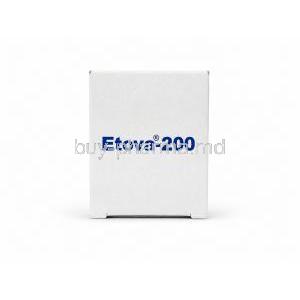 Etova 200, Etodolac Tablets 200 mg, Box side view