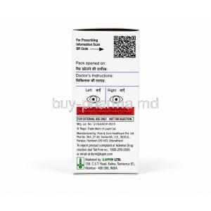 Hydroeyes HS, Cyclosporine Eye Drops 0.1%, 3 mL, Lupin, Manufacturer