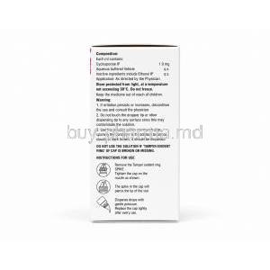 Hydroeyes HS, Cyclosporine Eye Drops 0.1%, 3 mL, Lupin, Product Information