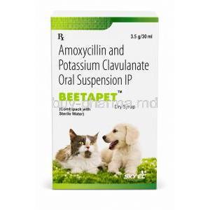Beetapet Dry Syrup, Amoxicillin/ Clavulanate Potassium