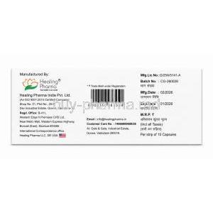 Gabatop-300, Gabapentin 300 mg, Healing Pharma, Box information