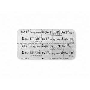 Debridat, Trimebutine 100mg, Blister Pack back view