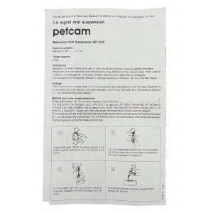 Petcam,  Generic Metacam,  Meloxicam  Oral Suspension Information Sheet 1