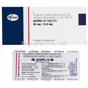 Accuretic/ Acupil H, Quinapril/ Hydrochlorothiazide