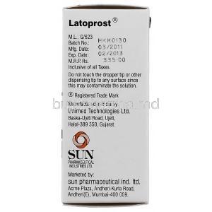 Latoprost, Generic Xalatan, Sun pharma manufacturer
