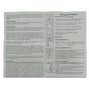 Ostospray,  Calcitonin Nasal Spray Information Sheet 3