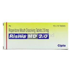 Risnia OD 2,  Generic  Risperdal,  Risperidone  Box