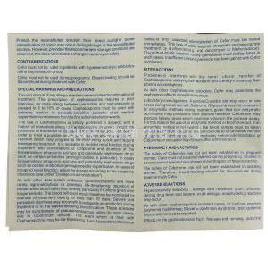 Cefor, Cefpirome 1 gm Injection information sheet 3