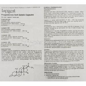 Generic Prometrium, Micronized progesterone information sheet 1