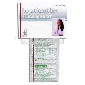 Flucalup 50 DT, Generic Diflucan, Fluconazole Dispersible 50mg