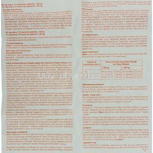 Stavir, Generic Zerit, Stavudine 40 mg information sheet 2