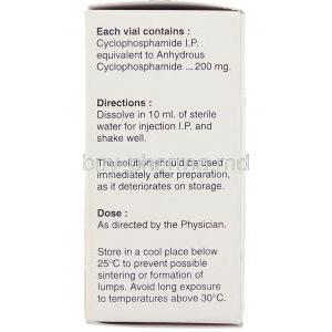 Cycloxan, Generic Cytoxan , Cyclophosphamide Injection box information