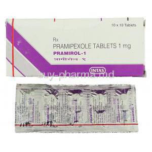 Pramirol, Generic Mirapex, Pramipexole 1 mg