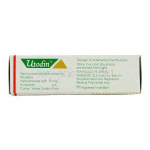 Utodin , Generic Yutopar, Ritodrine box information