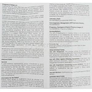 Generic  Imuran, Azathioprine  50 mg information sheet 3