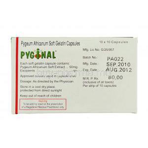 Pyginal, Pygenum Africanum box information