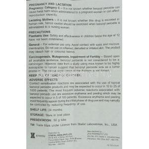 Brevoxyl Creamy Wash information sheet 2