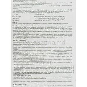 Phexin Paediatric Drops information sheet 2