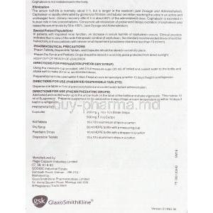 Phexin Paediatric Drops information sheet 4