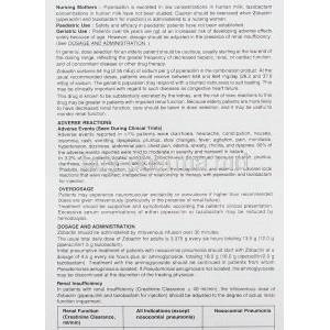 Zobactin Injection information sheet 4