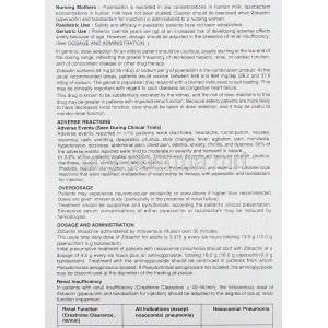 Zobactin Injection information sheet 4