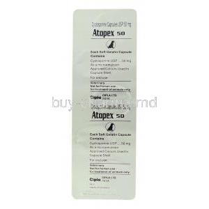 Atopex, Generic Atopica, Cyclosporin packaging