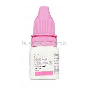 Voveran, Generic Voltaren, Diclofenac 0.1% Eye Drops bottle