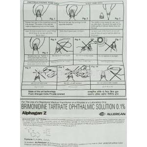 Alphagan Z 0.1% Eye Drop information sheet 1