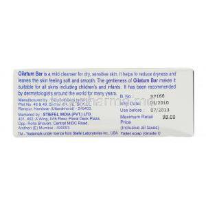 Oilatum Bar box information