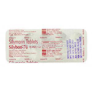 Silybon, Generic  Prohep, Silymarin 70 mg packaging