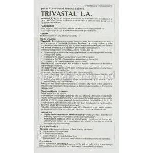 Trivastal L.A., Piribedil information sheet 5