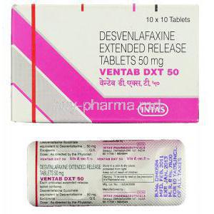 Ventab DXT, Generic Pristiq,  Desvenlafaxine 50 mg